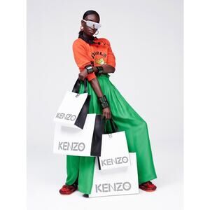 KENZO x H&M Silk Ruffle Collar Sweatshirt